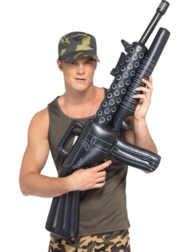 Inflatable machine gun - machine, army