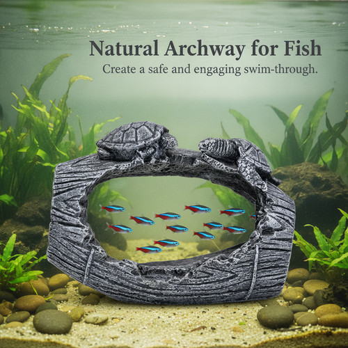 Faux moss stone arch - moss,