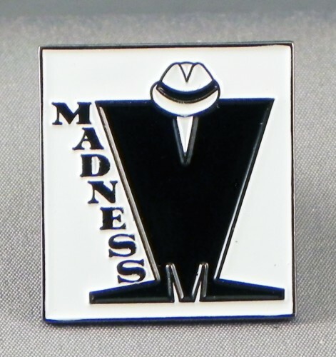White madness enamel pin badge - white,
