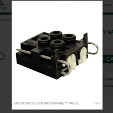 MOUNTING BLOCK PRISM/VARIETY VALVE # 030000065