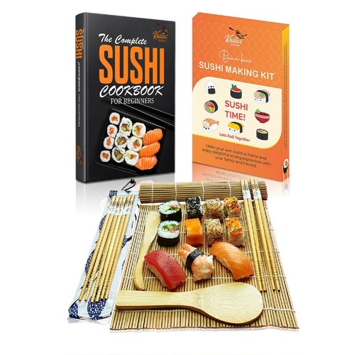 Sushi making kit bamboo roller - making,