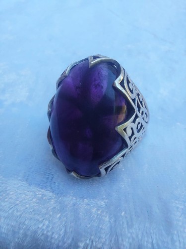 Vintage amethyst cabochon - vintage,