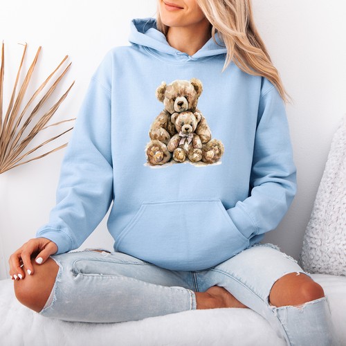Watercolor teddy bear womens - bear,