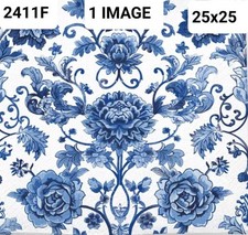 6 x delft blue cocktail Paper