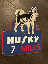 Vintage Enamel -Husky 7 Miles
