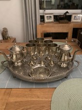 Silver Plated Tea Set Tray