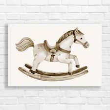 Whimsical Wooden Rocking Horse