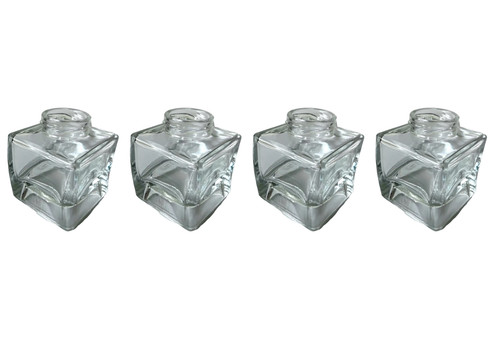 Decorative glass jars - 4x,