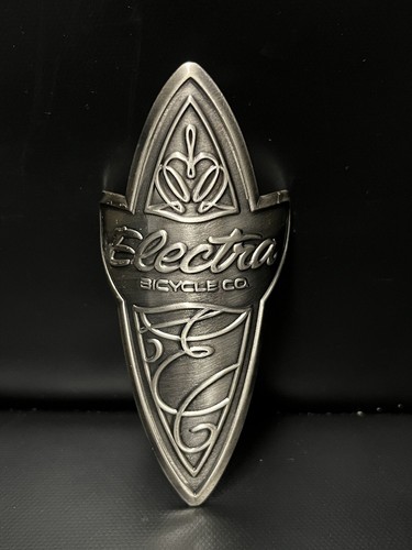 Electra metal head badge - electra, front