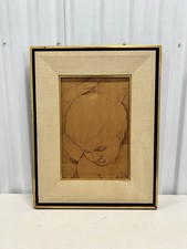 Rare Pyrography Wood Burning Art by Andrés Blaisten - Signed 1968, Mexico
