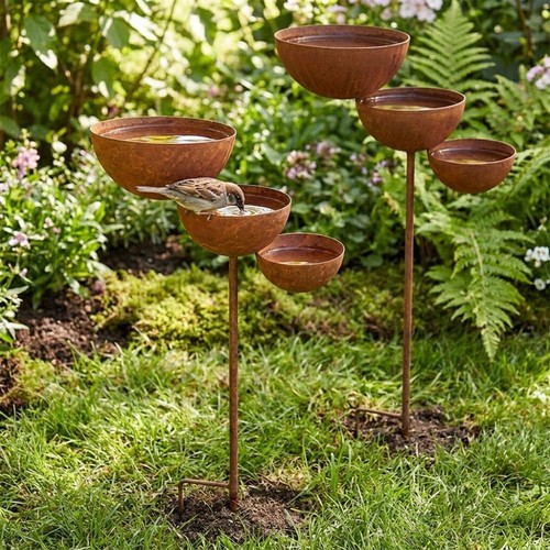 Tier bird bath vintage - 3-tier,