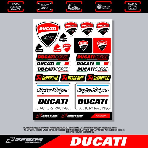 Ducati stickers motocross - ducati, stickers,