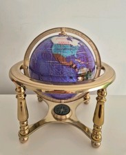  Vintage Gemstone World Globe