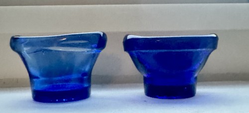 Vintage cobalt blue glass - blue,