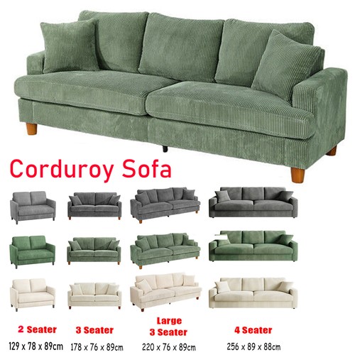 Seater corduroy sofa jumbo - corduroy,