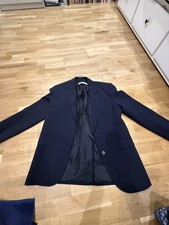 Zara Navy Blue Wool Blend