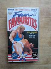 WWF FAN FAVOURITES WRESTLING VHS VIDEO TAPE WWE WCW PAL UK SILVER VISION