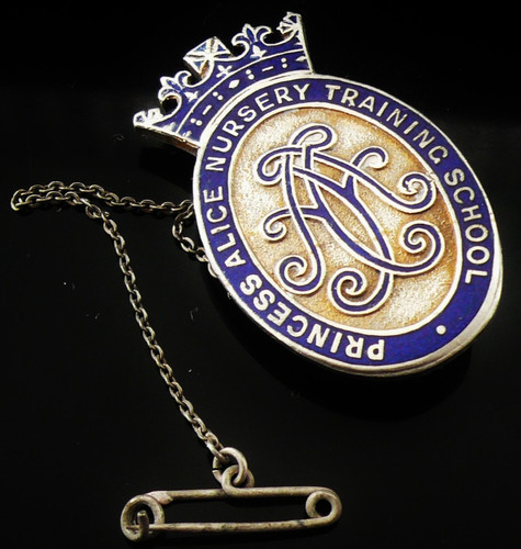 Vintage enamel nursing badge - nursing,