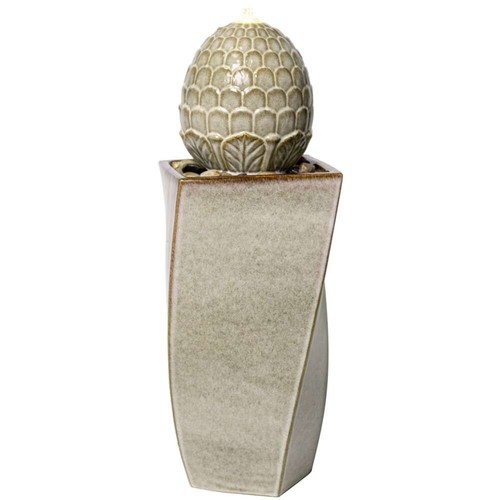 Grey pineapple ceramic water - pineapple,