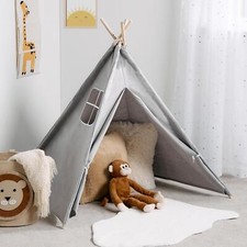 OHS Teepee Play Tent Kids Foldable Indoor Childrens Storage Wigwam House
