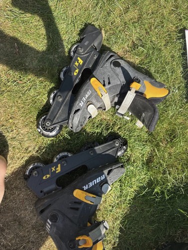 Bauer yellow rollerblades - yellow, uk4