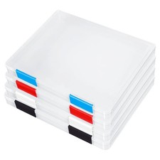 4 Pack A4 File Box,Clear