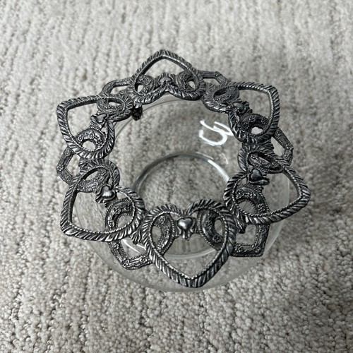Glass dish brushed silver - dish,