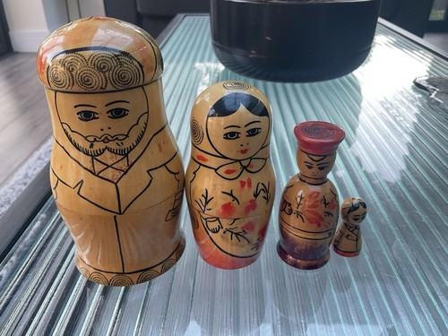 Russian vintage wooden nesting - vintage,