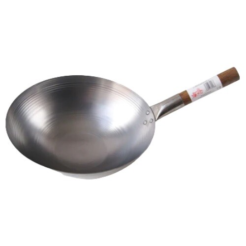 Wok carbon steel - carbon, round
