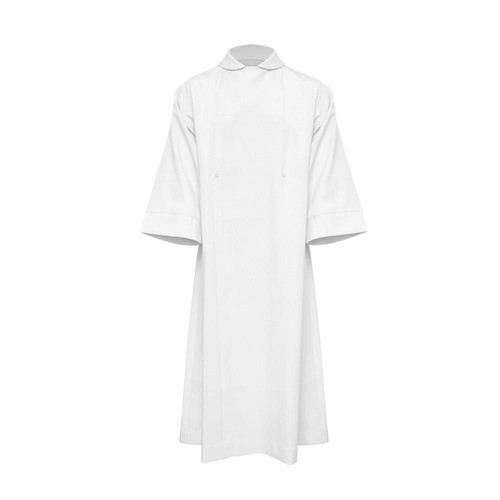 White clergy cassock - white,