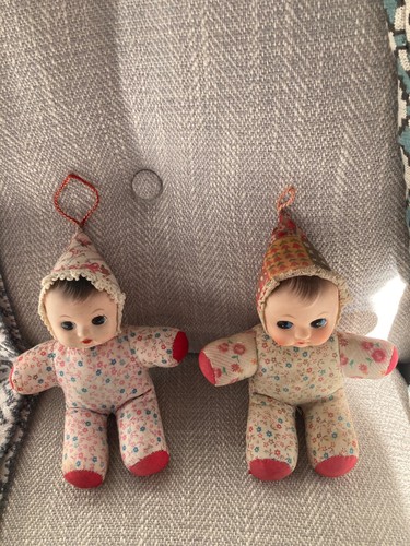 Vintage twin dolls - (, pram