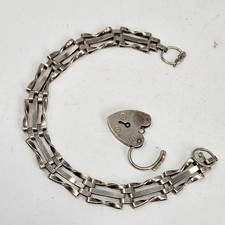 VINTAGE STERLING SILVER 3-BAR