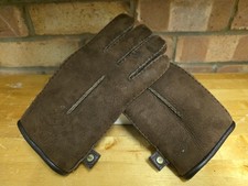 UGG Australia Shearling Sheepskin Gloves Brown Medium 