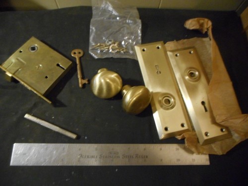 Brass vintage mortise - vintage,
