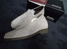 Calto  Mens Grey Suede  Shoes