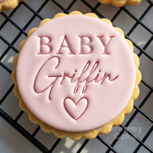 Custom baby name - custom, cookie