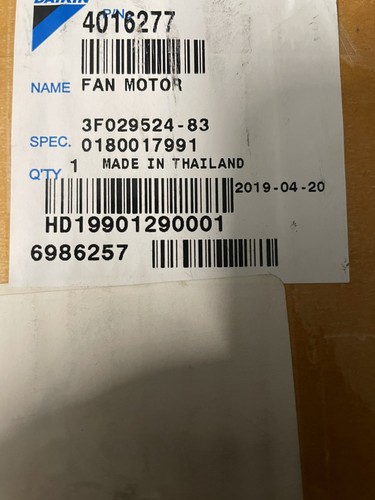 Daikin fan motor 4016277 - daikin,