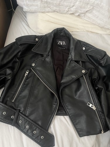 Zara women faux leather - faux,