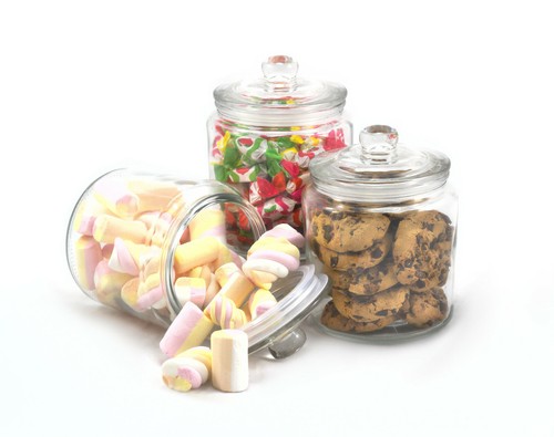 Glass storage biscotti - storage,