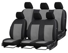 ARTIFICIAL LEATHER TAILORED SEAT COVERS For RENAULT TRAFIC CREW CAB 2014 - 2024