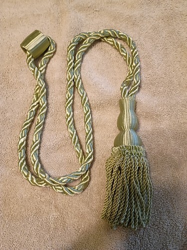 Curtain and chair tie - and, back