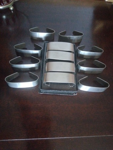 Retro stainless steel napkin - steel,