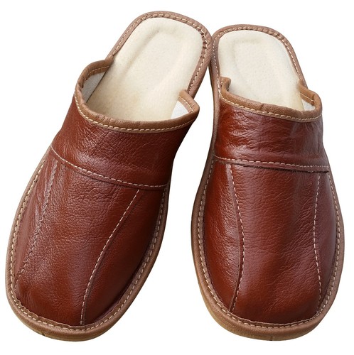 Men leather slippers - men's,
