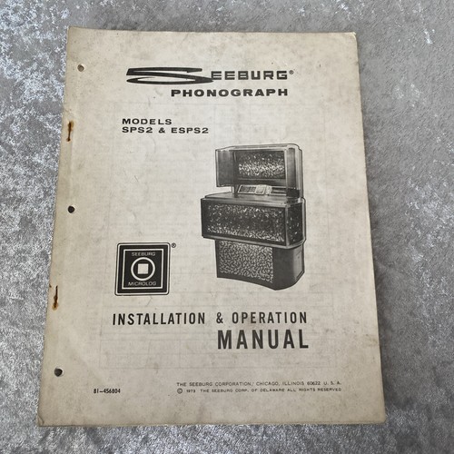 Seeburg sps2 esps2 jukebox - sps2,