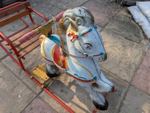 Vintage mobo rocking horse - vintage,