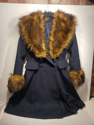 Hell bunny winter coat - hell, faux