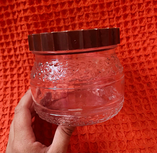 Vintage clear pressed glass - clear,