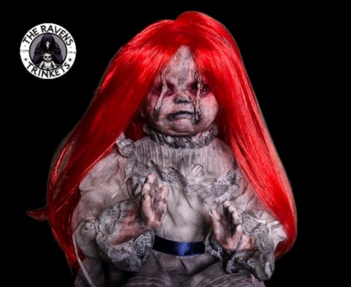 Creepy doll demon horror - doll,