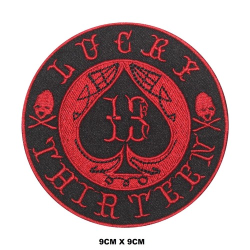 Lucky thirteen biker logo - biker,