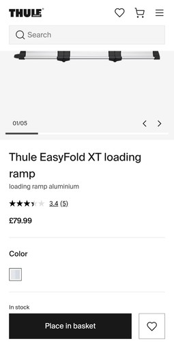 Thule 933401 folding loading - folding,